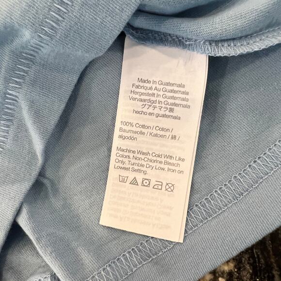 NWT J. Crew Men's Light Blue Mist Broken-In Jersey Essential Crewneck T-Shirt -M - Picture 5 of 8